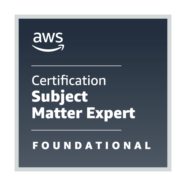 AWS Certification Subject Matter Expert